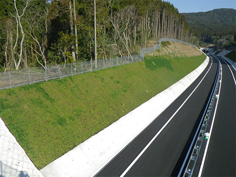緑化工(植生基材・客土吹付・種子散布)